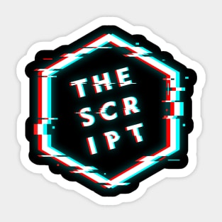 SCRIPT POLYGON GLITCH Sticker